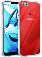 For Oppo A7 Back Cover Case (Hybrid Armor Case | Carbon Fiber Shockproof | Soft and Flexible)