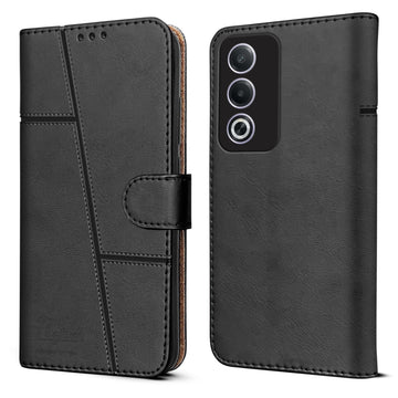 For Oppo A3 Pro 5G Flip Cover Case(Stitched Leather with Magnetic Closure)