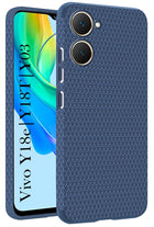For Vivo Y18e | Vivo Y03 | Vivo Y18i Back Cover Case (Liquid Silicone | Side Grip | Camera Protection)