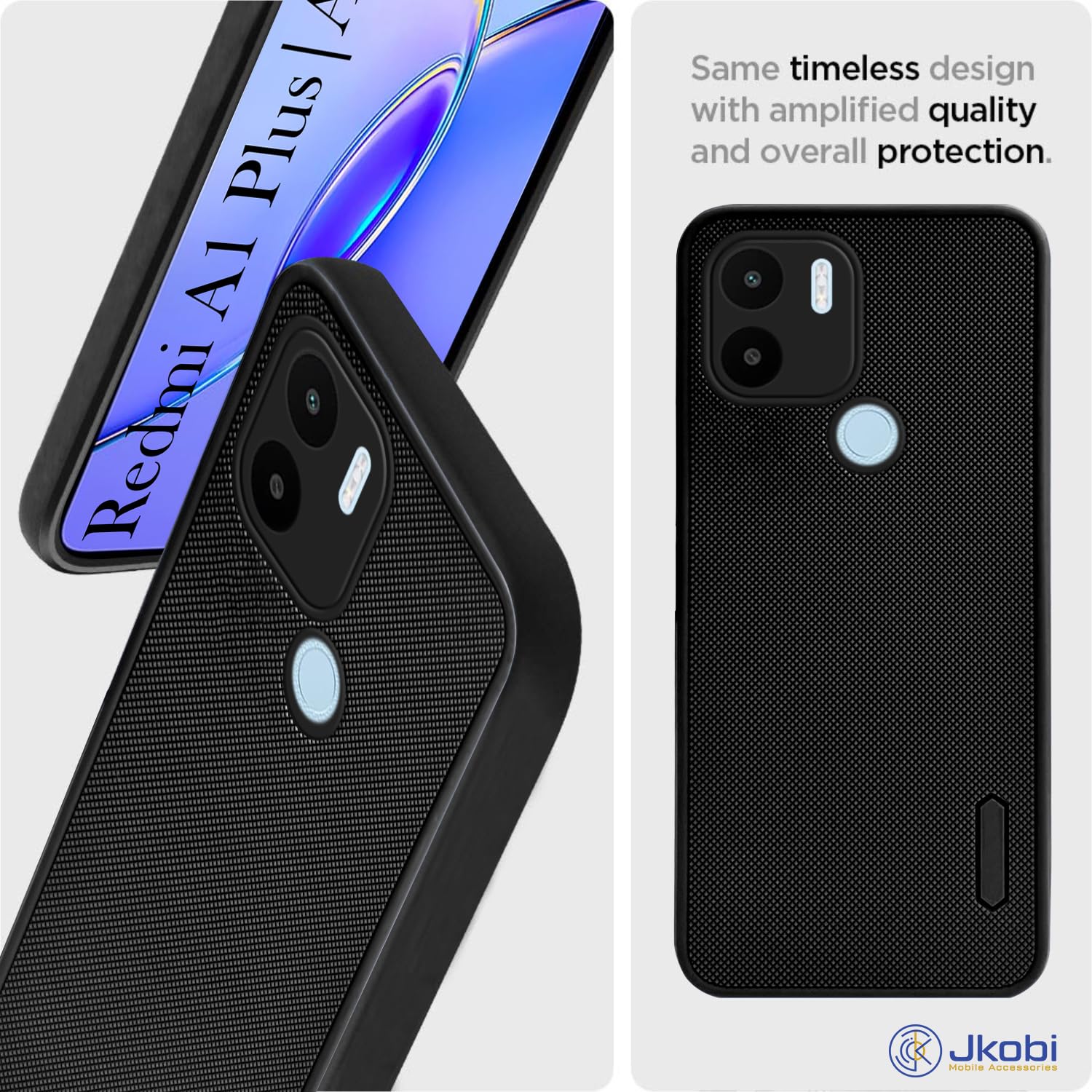 For Xiaomi Redmi A1 Plus A2 Plus Back Cover Case (Textured Grip