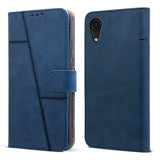 For Samsung Galaxy A03 Core Flip Cover Case (Stitched Leather Finish | Magnetic Closure | Inner TPU | Foldable Stand | Wallet Card Slots)