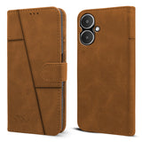 For Redmi 13C 5G Flip Case Cover (Stitched Leather with Magnetic Closure)