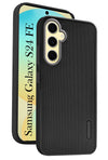 For Samsung Galaxy S24 FE Back Cover Case ( Textured Grip Design | Camera Protetion | Slim and Light Weight | Soft Touch and Feel | Black )