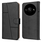 For Xiaomi Redmi A3 Flip Cover Case (Stitched Leather with Magnetic Closure)