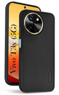 For Vivo T3x 5G Back Cover Case (Unique Texture Design | Silicon Flexible Case | Slim and Light Weight | Soft Touch Feel)