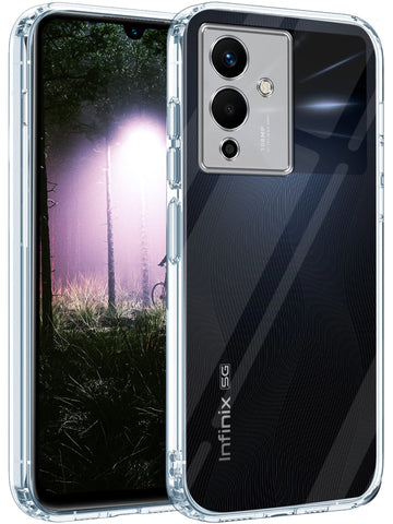 For Infinix Note 12 Pro 5G Back Cover (Silicone Clear Shockproof Case with Camera Protection | Soft and Flexible | Transparent)