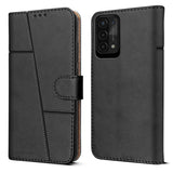 For Oppo A54 5G Flip Cover Case (Stitched Leather with Magnetic Closure)