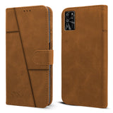 For Lava Yuva Pro Flip Cover Case (Stitched Leather Finish | Magnetic Closure | Inner TPU | Foldable Stand | Wallet Card Slots)