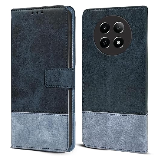 For Realme 12 | Realme 12X Flip Cover Case (Professional Dual Leather Wallet with Magnetic Closure)