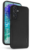 For Samsung Galaxy M55 5G | F55 5G | M55s 5G Back Cover Case Rubberised (Textured Grip Design| Micro-Fiber Cloth Inside | Slim and Light Weight | Soft Touch and Feel)