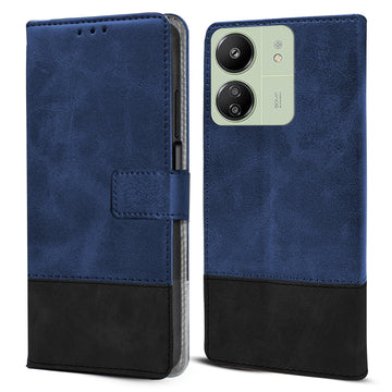 For Xiaomi Redmi 13C 4G Flip Case Cover (Professional Dual Leather Wallet with Magnetic Closure)