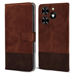 For Tecno Spark Go 2024 Flip Cover Case (Professional Dual Leather Wallet with Magnetic Closure)