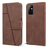For Infinix Note 8 Flip Cover Case ( Stitched Leather with Magnetic Closure)