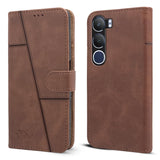 For vivo Y29  Flip Cover Case ( Stitched Leather with Magnetic Closure)