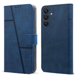 For Samsung Galaxy A25 5G Flip Cover Case (Stitched Leather with Magnetic Closure)
