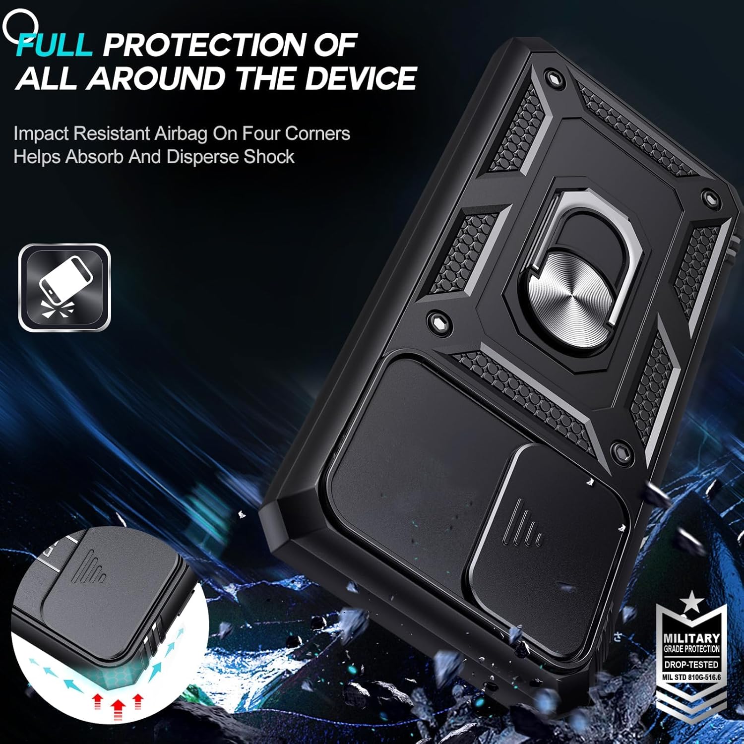 For Oppo F21 Pro 5G Back Cover Case(Hybrid Dual Armor Polycarbonate)