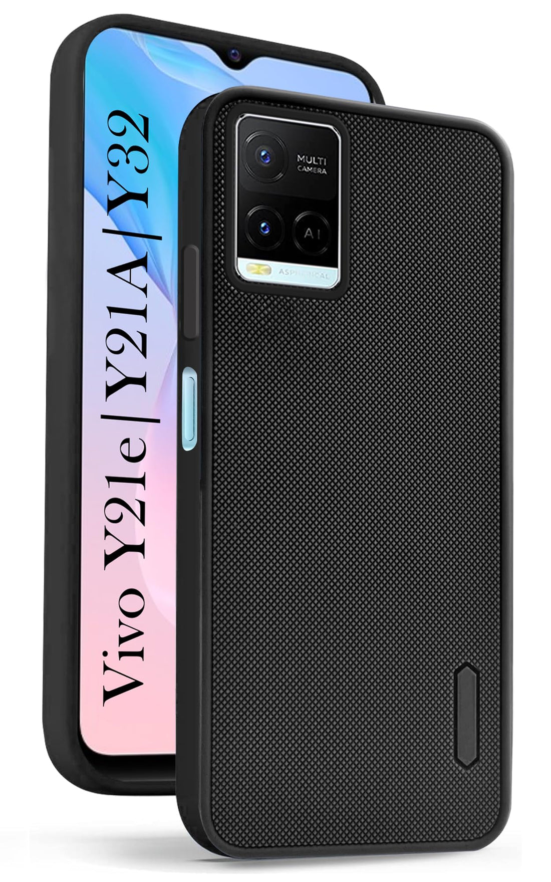 For Vivo Y21e | Vivo Y21A | Vivo Y32 Back Case Cover (Textured Grip Design | Slim and Light Weight | Soft Touch and Feel)