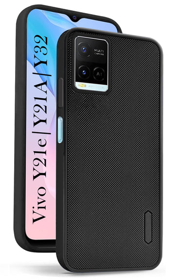 For Vivo Y21e | Vivo Y21A | Vivo Y32 Back Case Cover (Textured Grip Design | Slim and Light Weight | Soft Touch and Feel)