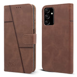For Samsung Galaxy M14 5G Flip Cover Case (Stitched with Magnetic Closure)