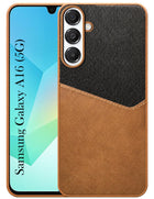 For Samsung Galaxy A16 5G Back Cover Case (Dual PU Leather Stitch | Professional Minimalist | Soft and Flexible)