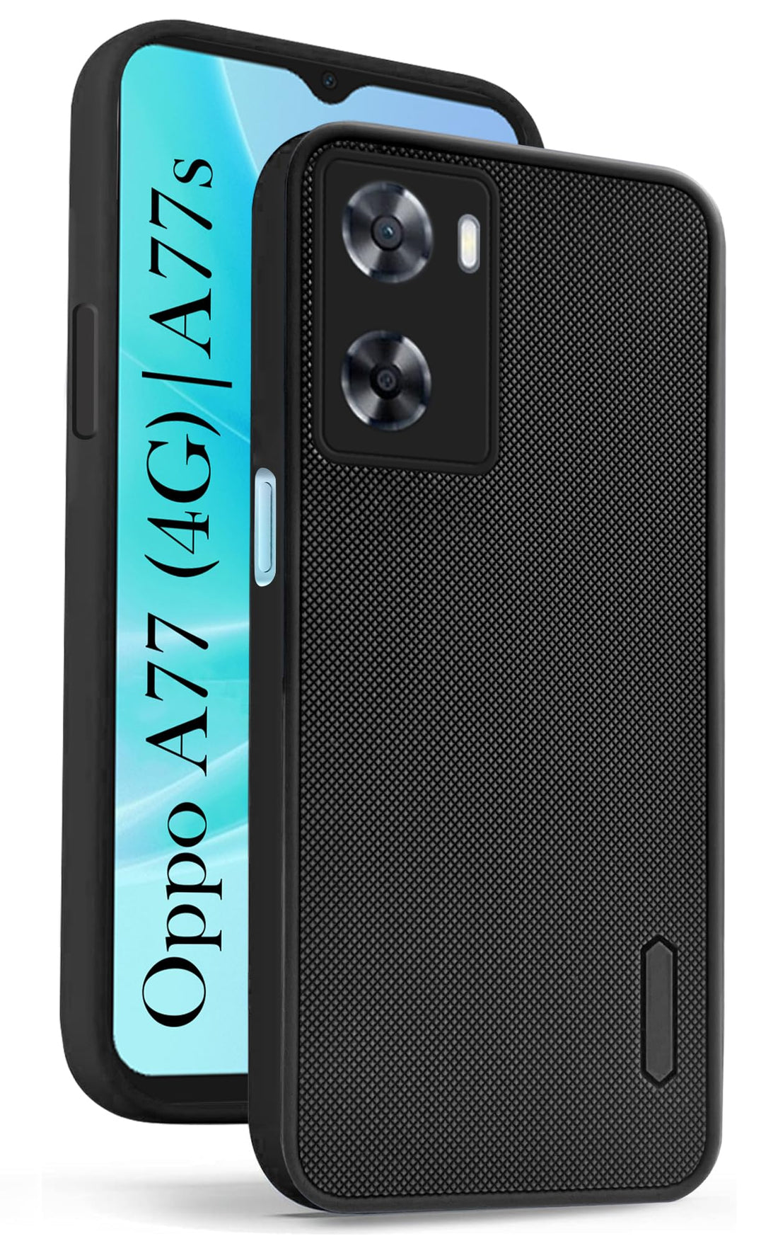 For Oppo A77 4G | Oppo A77s Back Cover Case (Textured Grip Design | Camera Protection | Slim and Light Weight | Soft Touch and Feel)