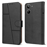 For Realme 10 Flip Case Cover (Stitched Leather with Magnetic Closure | )