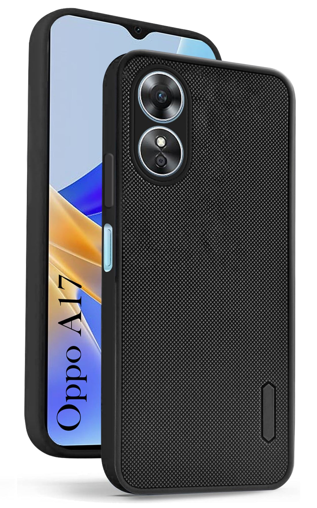 For Oppo A17 Back Cover Case (Textured Grip Design | Camera Protetion | Slim and Light Weight | Soft Touch and Feel)