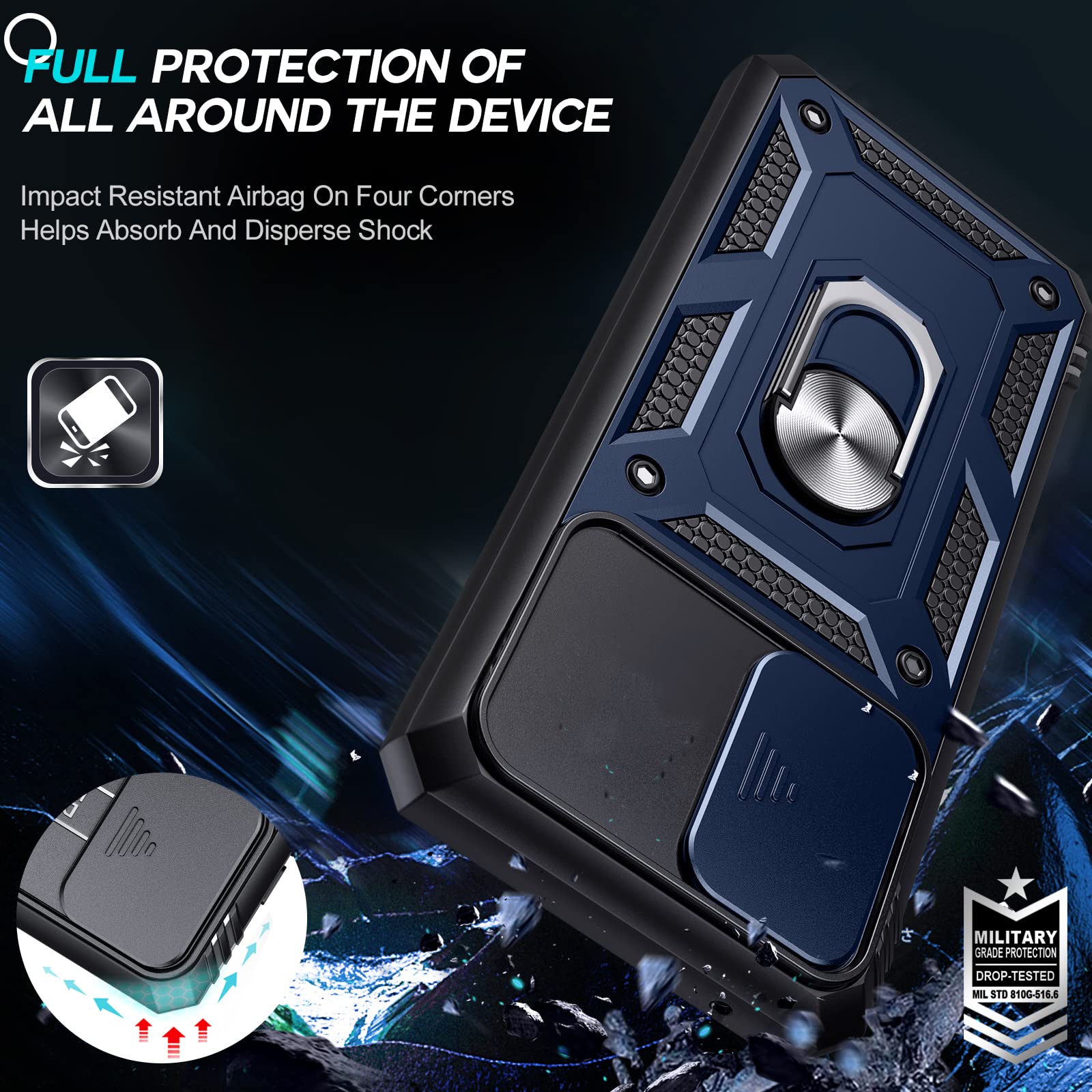 For Realme C21 Back Cover Case (Hybrid Dual Armor Polycarbonate)