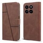 For Xiaomi MI 14 Flip Cover Case (Stitched Leather with Magnetic Closure)