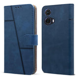For Motorola Moto G85 5G Flip Cover Case(Stitched Leather with Magnetic Closure)