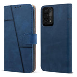 For Oppo A54 5G Flip Cover Case (Stitched Leather with Magnetic Closure)
