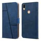 For Vivo V9 | V9 Pro | V9 Youth  Flip Cover Case (Stitched Leather Finish | Magnetic Closure | Inner TPU | Foldable Stand | Wallet Card Slots)