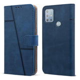 For Motorola Moto G20 Flip Cover Case (Stitched Leather with Magnetic Closure)