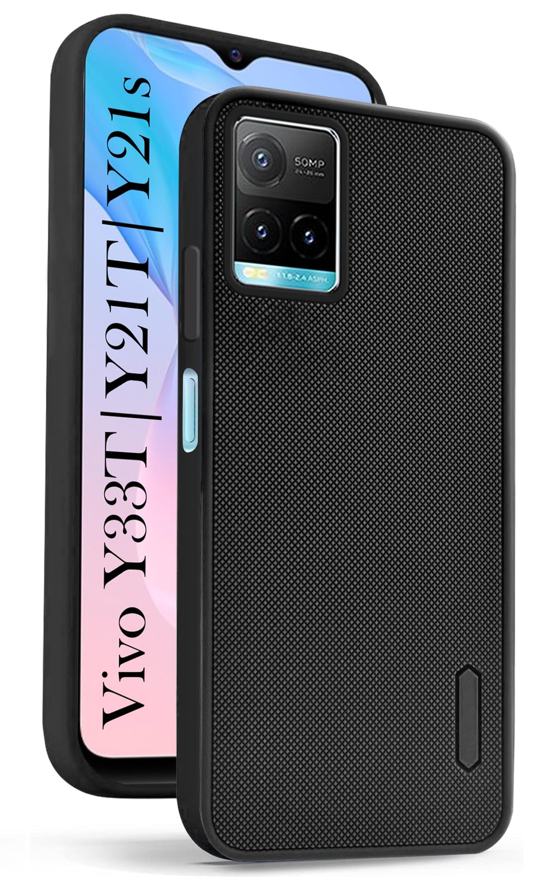 For Vivo Y33T | Vivo Y21T | Vivo Y21s Back Cover Case (Textured Grip Design | Camera Protetion | Slim and Light Weight | Soft Touch and Feel)