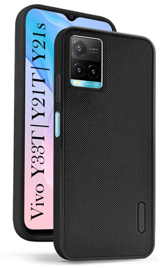 For Vivo Y33T | Vivo Y21T | Vivo Y21s Back Cover Case (Textured Grip Design | Camera Protetion | Slim and Light Weight | Soft Touch and Feel)