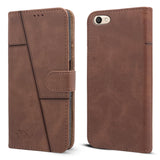 For Vivo V5 Flip Cover Case ( Stitched Leather with Magnetic Closure)