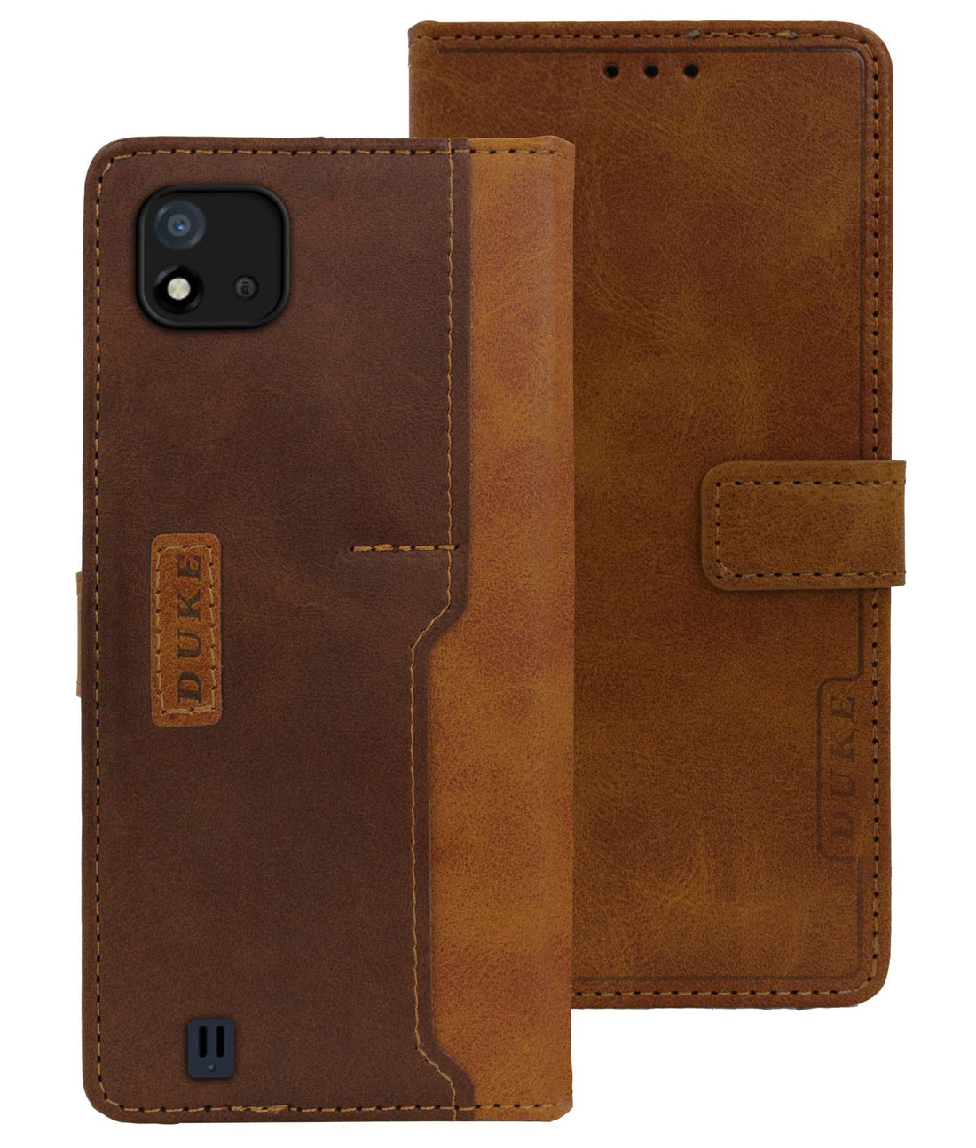 For Realme C20 | Realme C20A Flip Cover Case (Professional Dual Leather Finish)