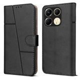 For Infinix Note 40 Flip Cover Case (Stitched Leather with Magnetic Closure)