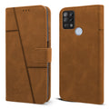For Tecno Pova Flip Cover Case (Stitched Leather Finish | Wallet Card Slots)