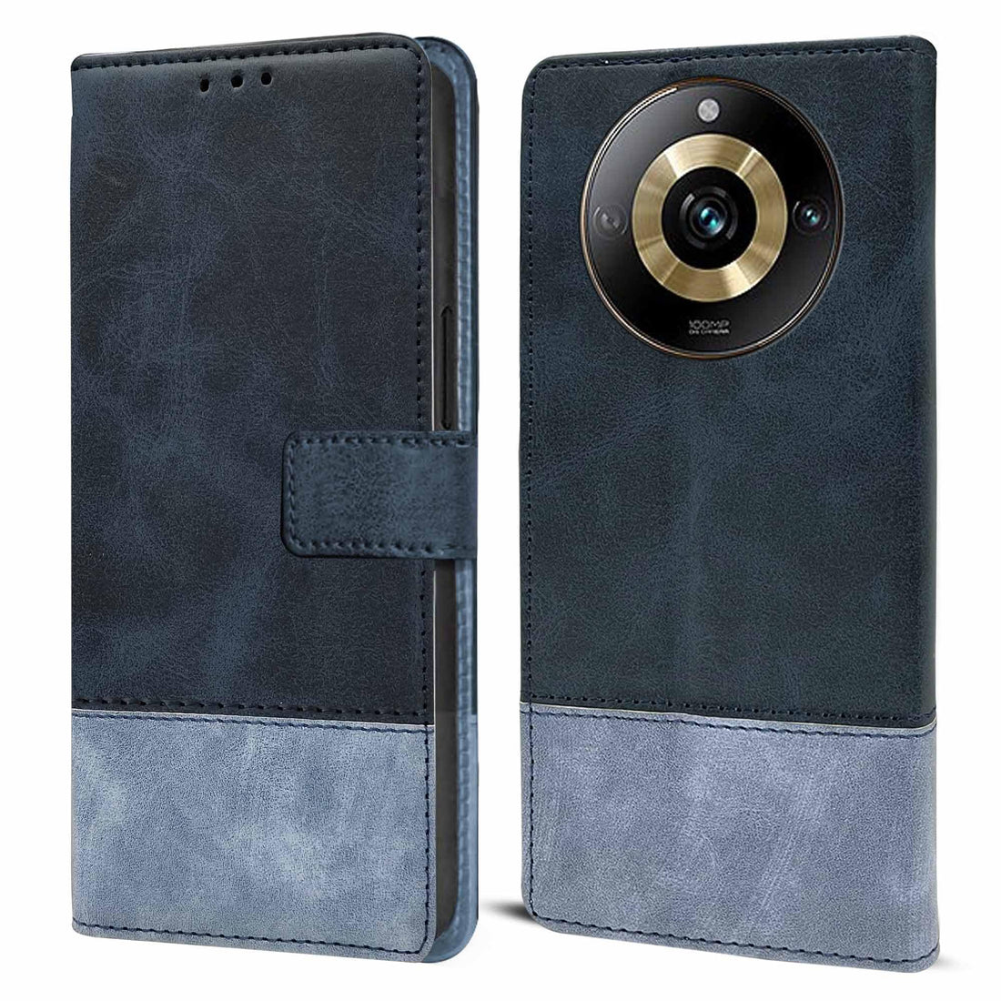 For Realme Narzo 60 Pro Flip Case Cover (Professional Dual Leather Wallet with Magnetic Closure)