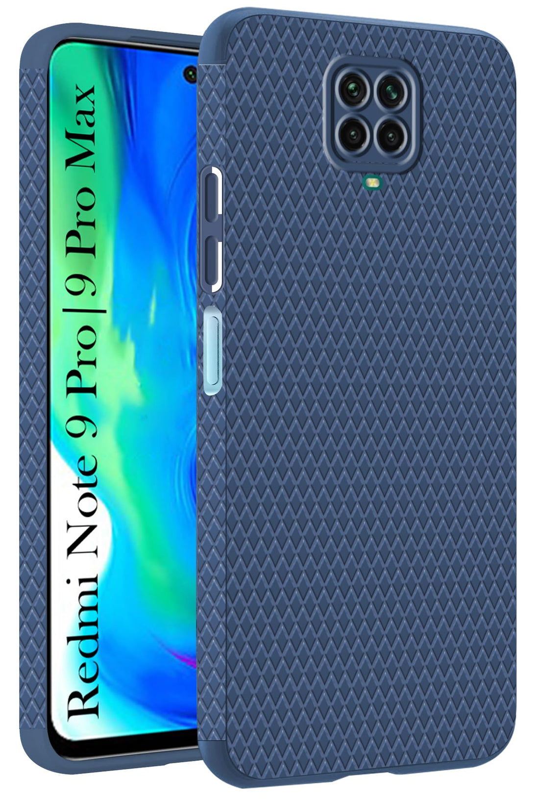For Redmi Note 9 Pro | 9 Pro Max  Back Cover Case (Liquid Silicone | Side Grip | Camera Protection)