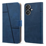 For Redmi 13C 5G Flip Case Cover (Stitched Leather with Magnetic Closure)