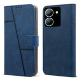 For Vivo Y36 Flip Cover Case (Stitched Leather with Magnetic Closure)
