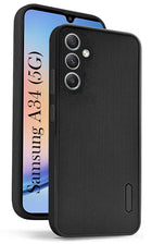 For Samsung Galaxy A34 5G Back Cover Case (Puffer Cushion Wave Design | Camera Protection)