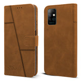 For Infinix Note 8 Flip Cover Case ( Stitched Leather with Magnetic Closure)