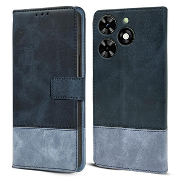 For Tecno Spark Go 2024 Flip Cover Case (Professional Dual Leather Wallet with Magnetic Closure)