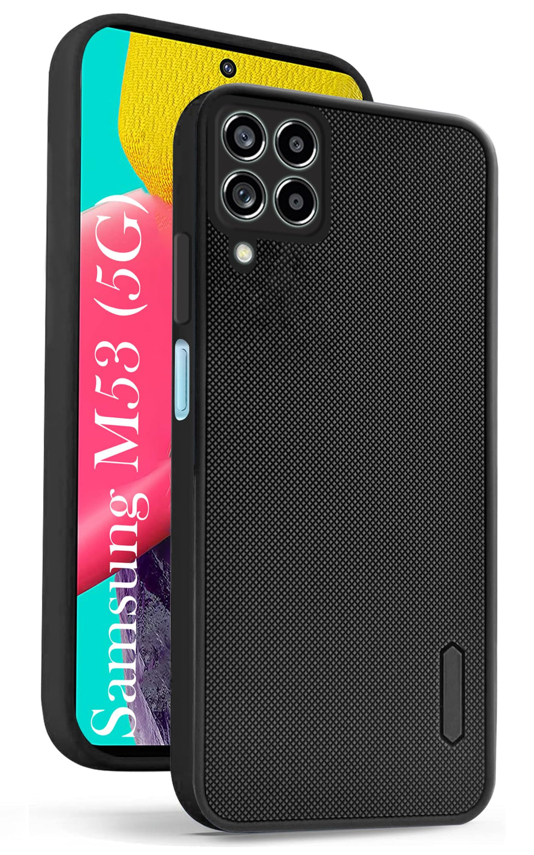 For Samsung Galaxy M53 5G Back Cover Case (Textured Grip Design | Camera Protetion | Slim and Light Weight | Soft Touch and Feel)