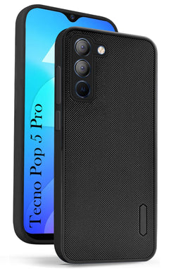 For Tecno Pop 5 Pro Back Cover Case (Textured Grip Design | Camera Protetion | Slim and Light Weight | Soft Touch and Feel)