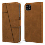 For Oppo A16K | A16e Flip Cover Case (Stitched Leather Finish | Magnetic Closure | Inner TPU | Foldable Stand | Wallet Card Slots)