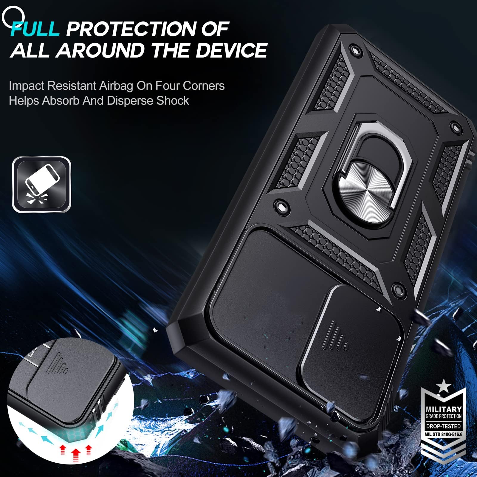 For Samsung Galaxy F23 5G Back Cover Case (Hybrid Dual Armor Polycarbonate)